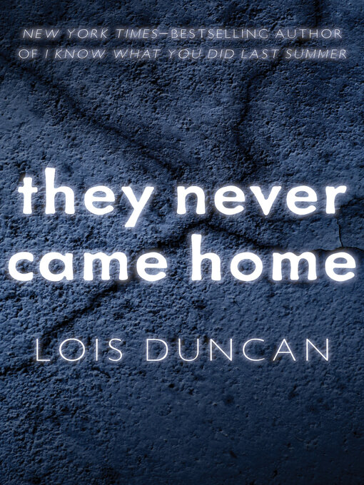 Title details for They Never Came Home by Lois Duncan - Available
